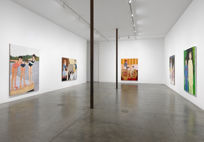 Installation view, Chantal Joffe: I Remember Victoria Miro © Chantal Joffe. Courtesy the artist and Victoria Miro