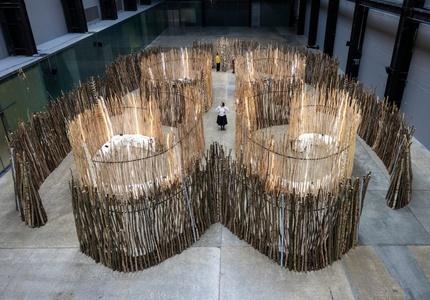 Installation view of Hyundai Commission Maret Anne Sara in the Turbine Hall at Tate Modern, 2025.