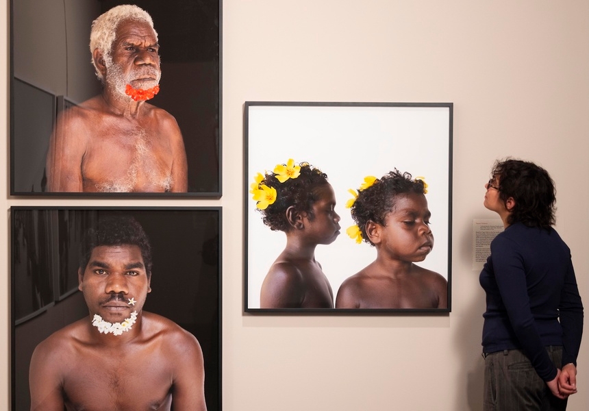 Naomi Hobson, Kaantju, Umpila peoples, ‘A Warrior without a Weapon’ series), 2019, QAGOMA Foundation, Brisbane, by David Parry for the V&A