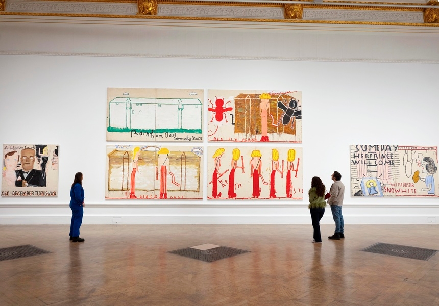Installation view of the ‘Rose Wylie: the Picture Comes First' exhibition at the Royal Academy of
Arts, London (28 February - 19 April 2026). Photo © Royal Academy of Arts, London / David Parry.
© Rose Wylie