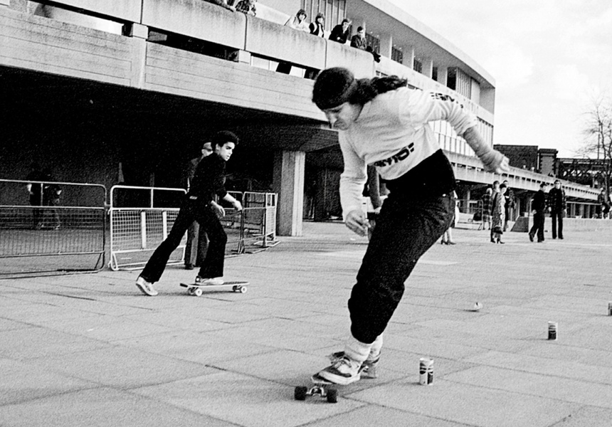 Undercroft Skate Space, 1978 © Tim Leighton Boyce, Jim Slater, Southbank.