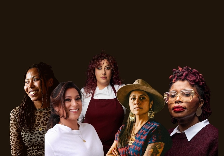 L-R: Keshia Sakarah, Sabrina Gidda, Ayesha Kalaji, Adriana Cavita, Maria Bradford