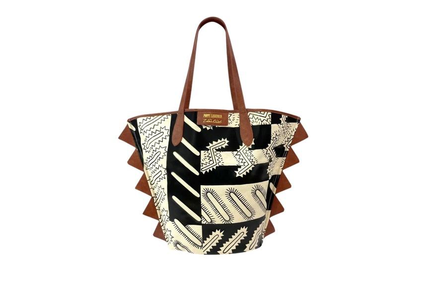 Poppy Lissiman x Zandra Rhodes Geo Sparkle tote