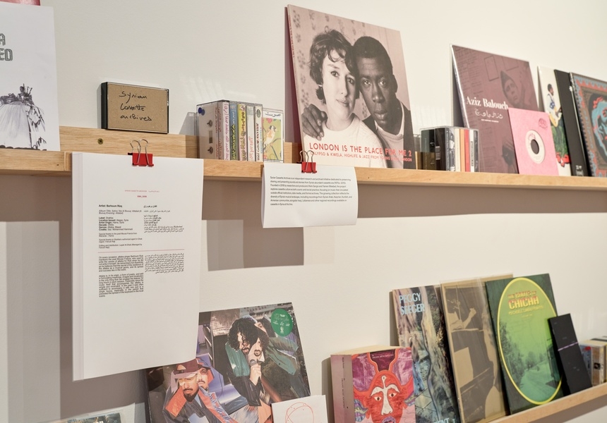 sounding towards - - installation view at Mosaic Rooms